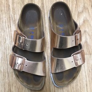Rose Gold Birkenstocks